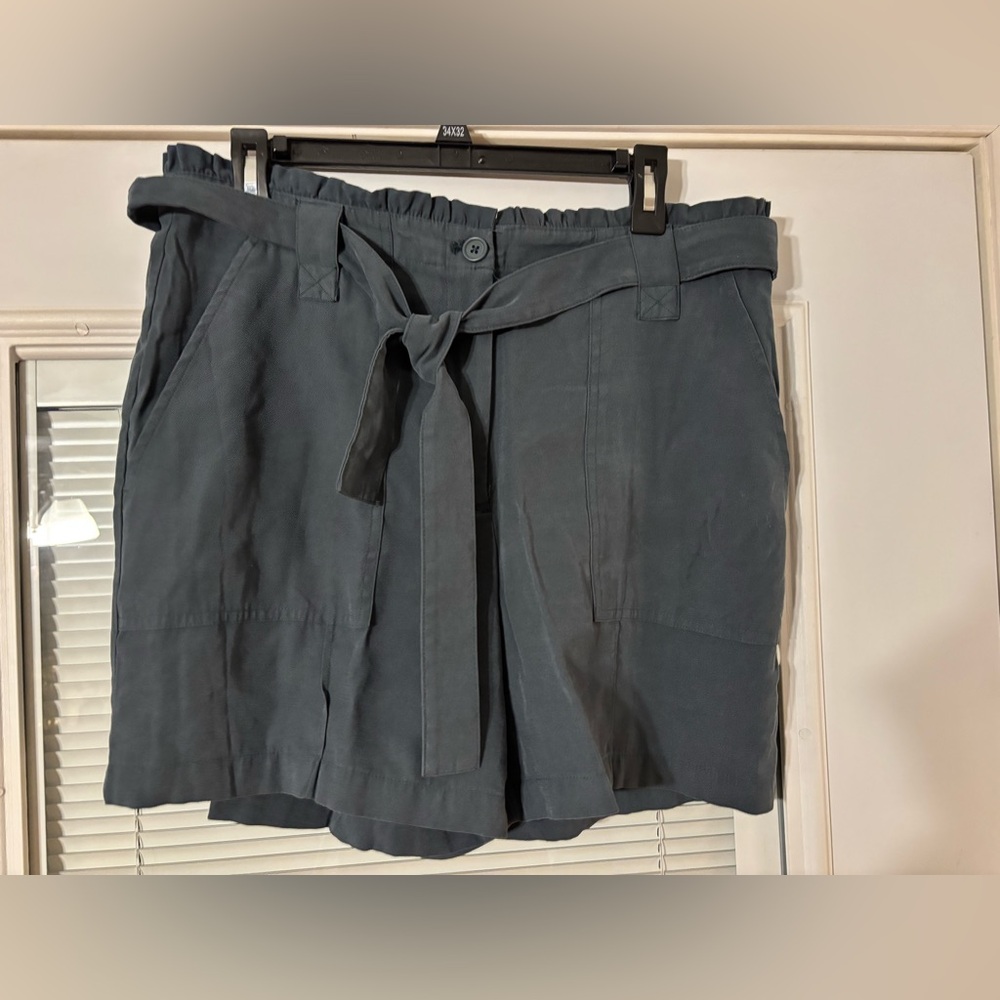 Nine West Charcoal High-Waist Shorts